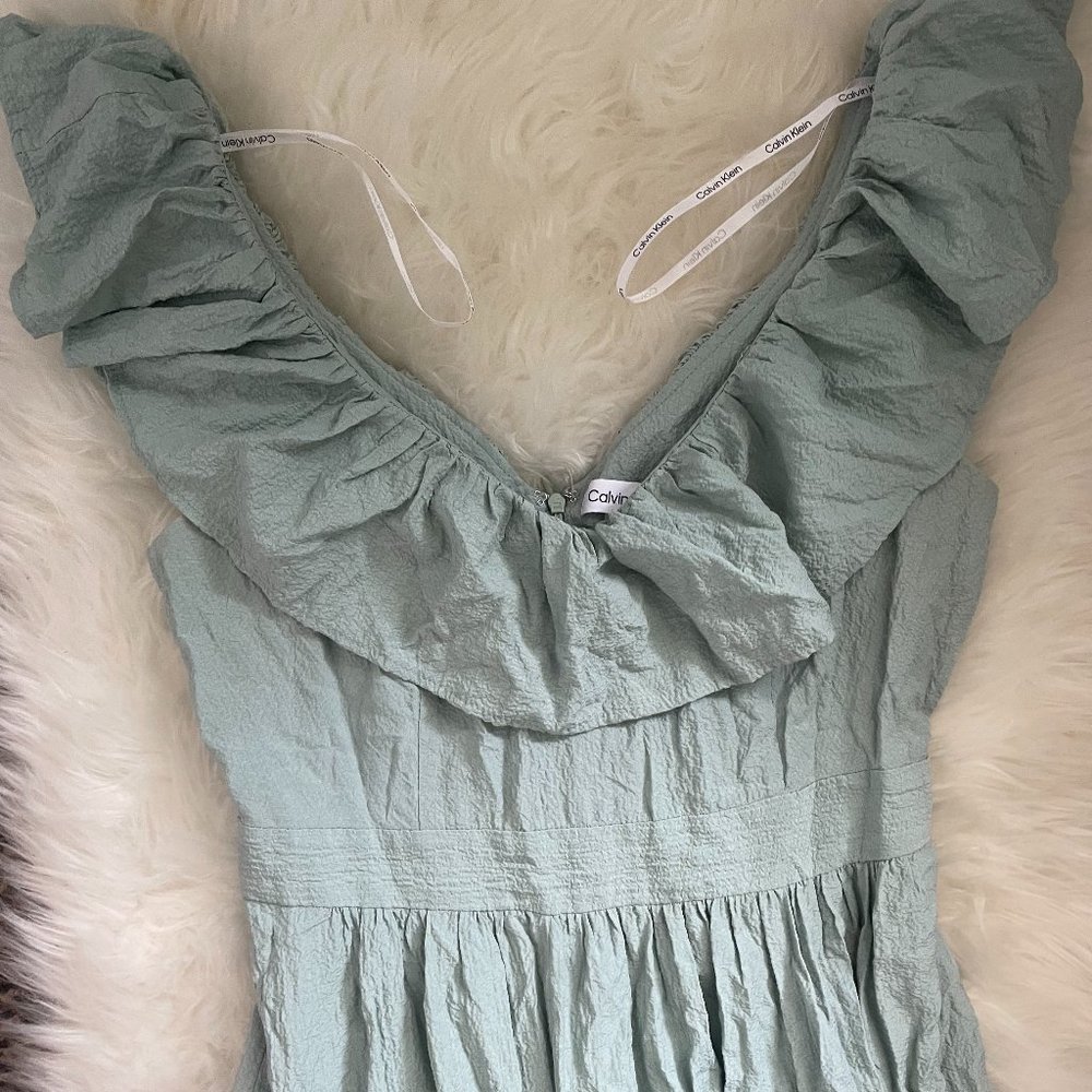 Calvin Klein Ruffle Dress